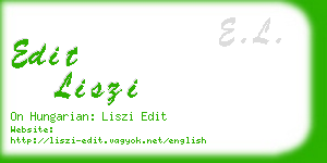 edit liszi business card
